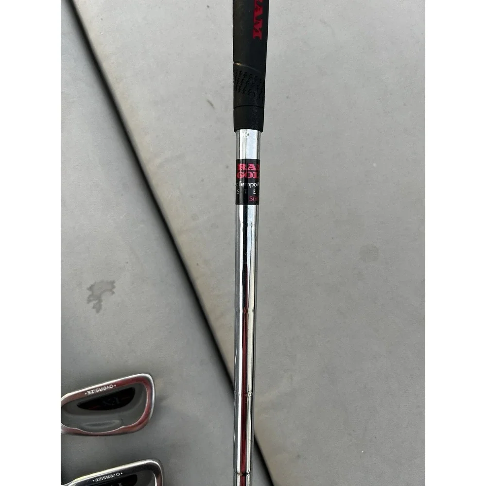 RAM FX Oversize Iron Set LH 3-9 & W‎ Steel Shaft Stiff Flex Golf Clubs